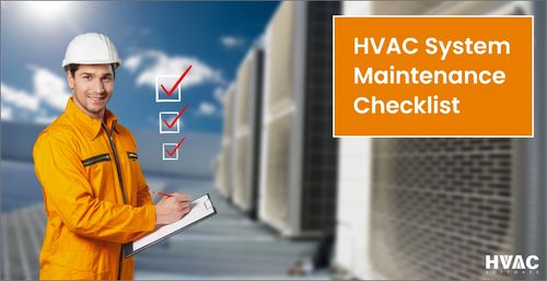 HVAC system maintenance checklist