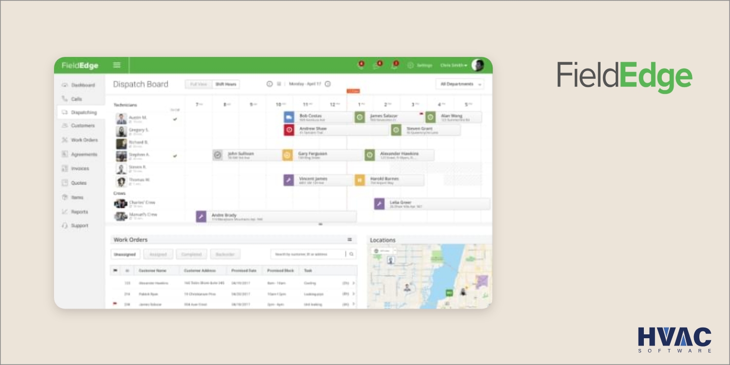 FieldEdge - Best HVAC flat rate software